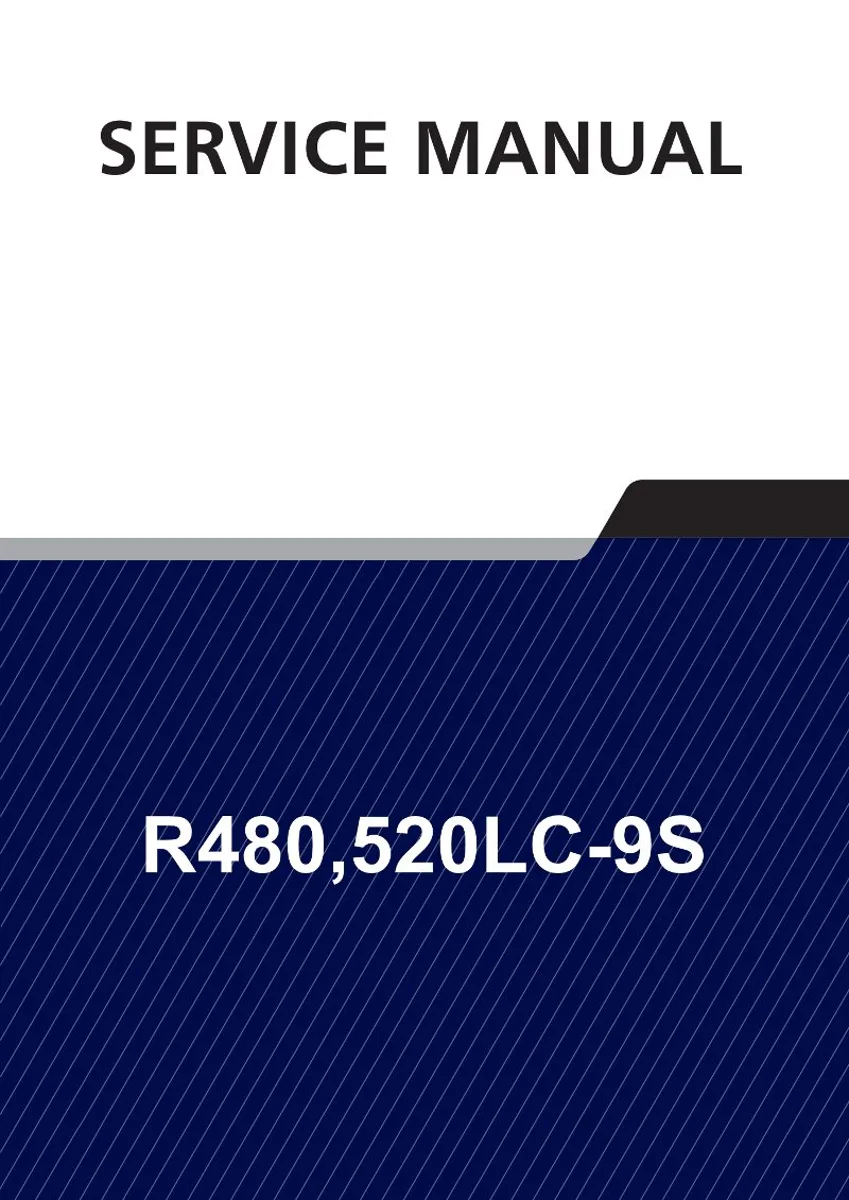HYUNDAI R480,520LC-9S Crawler Excavator Service Manual | PDF | Instant Download