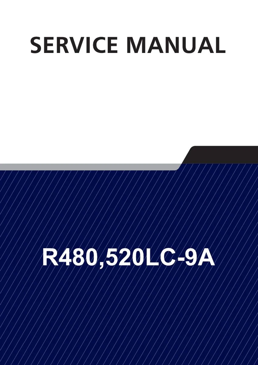 HYUNDAI R480,520LC-9A Crawler Excavator Service Manual | PDF | Instant Download