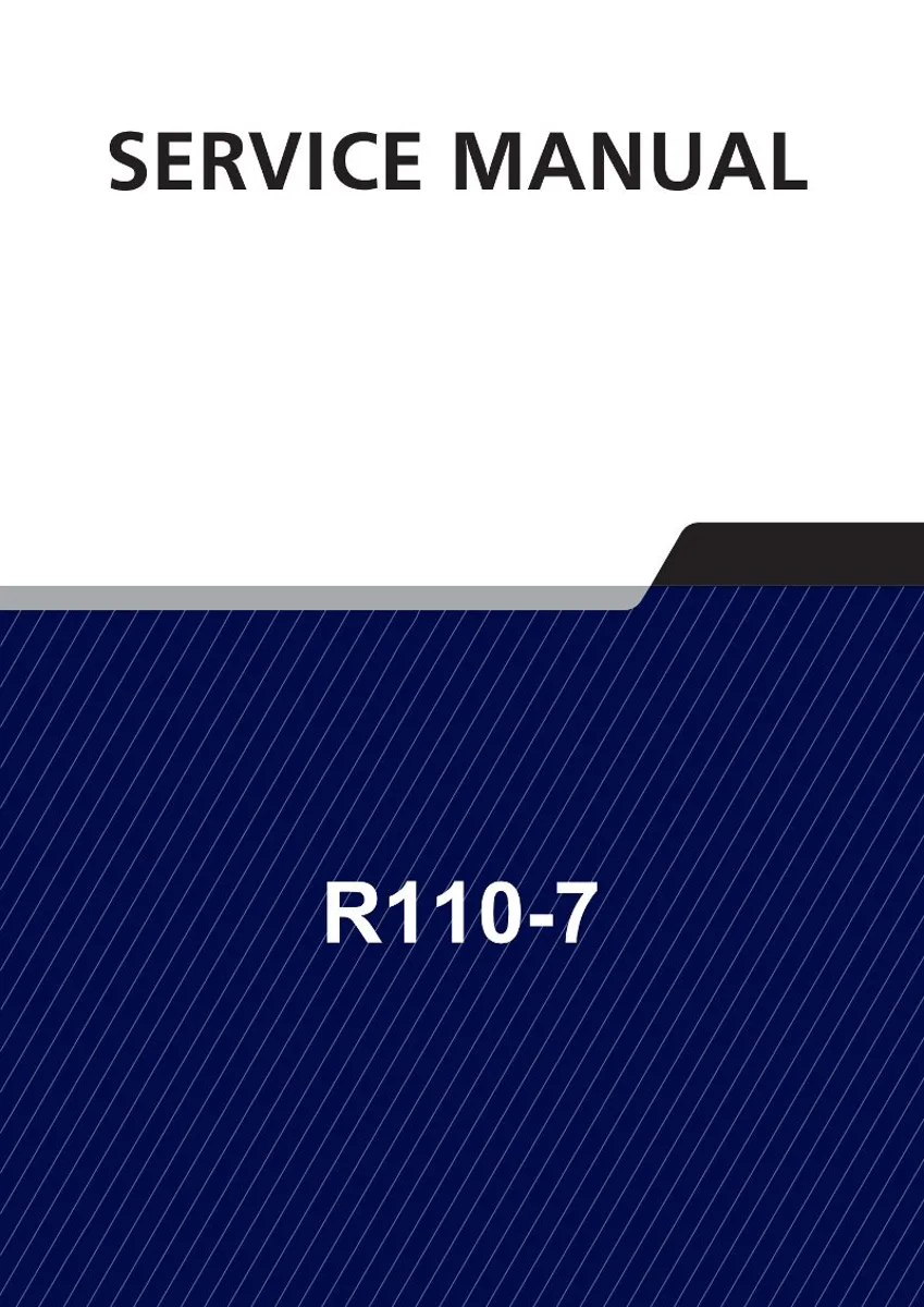 HYUNDAI R110-7 Crawler Excavator Service Manual | PDF | Instant Download