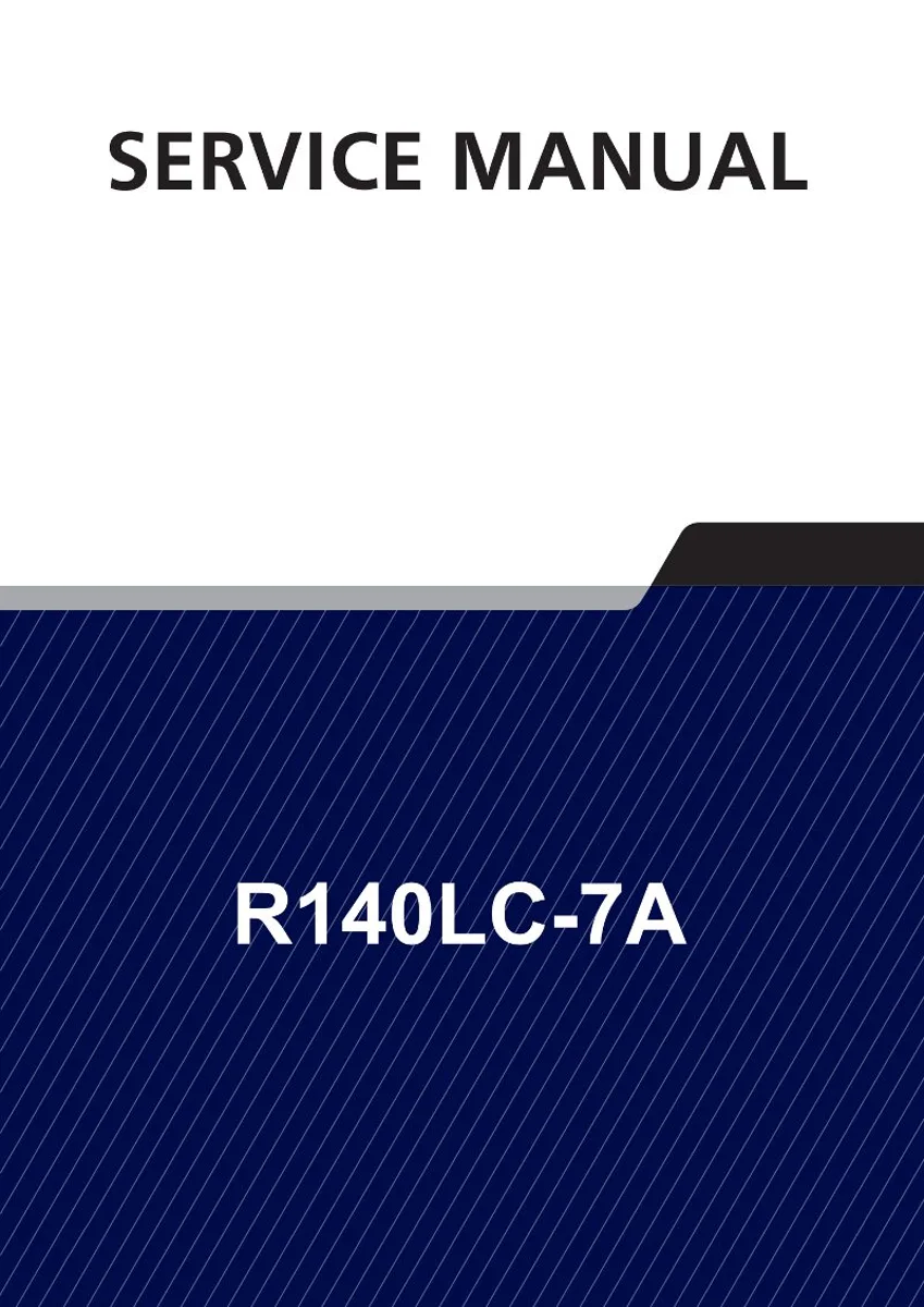 HYUNDAI R140LC-7A Crawler Excavator Service Manual | PDF | Instant Download