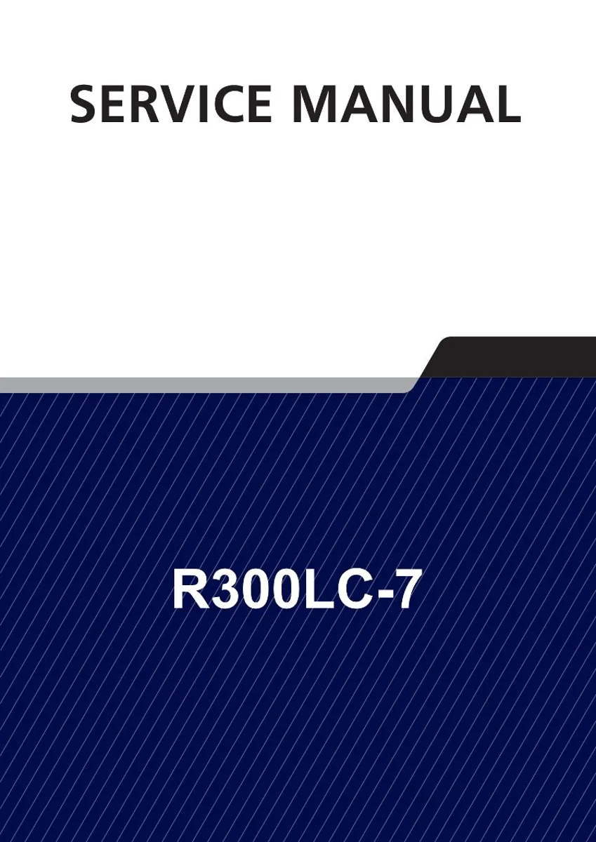 HYUNDAI R300LC-7 Crawler Excavator Service Manual | PDF | Instant Download