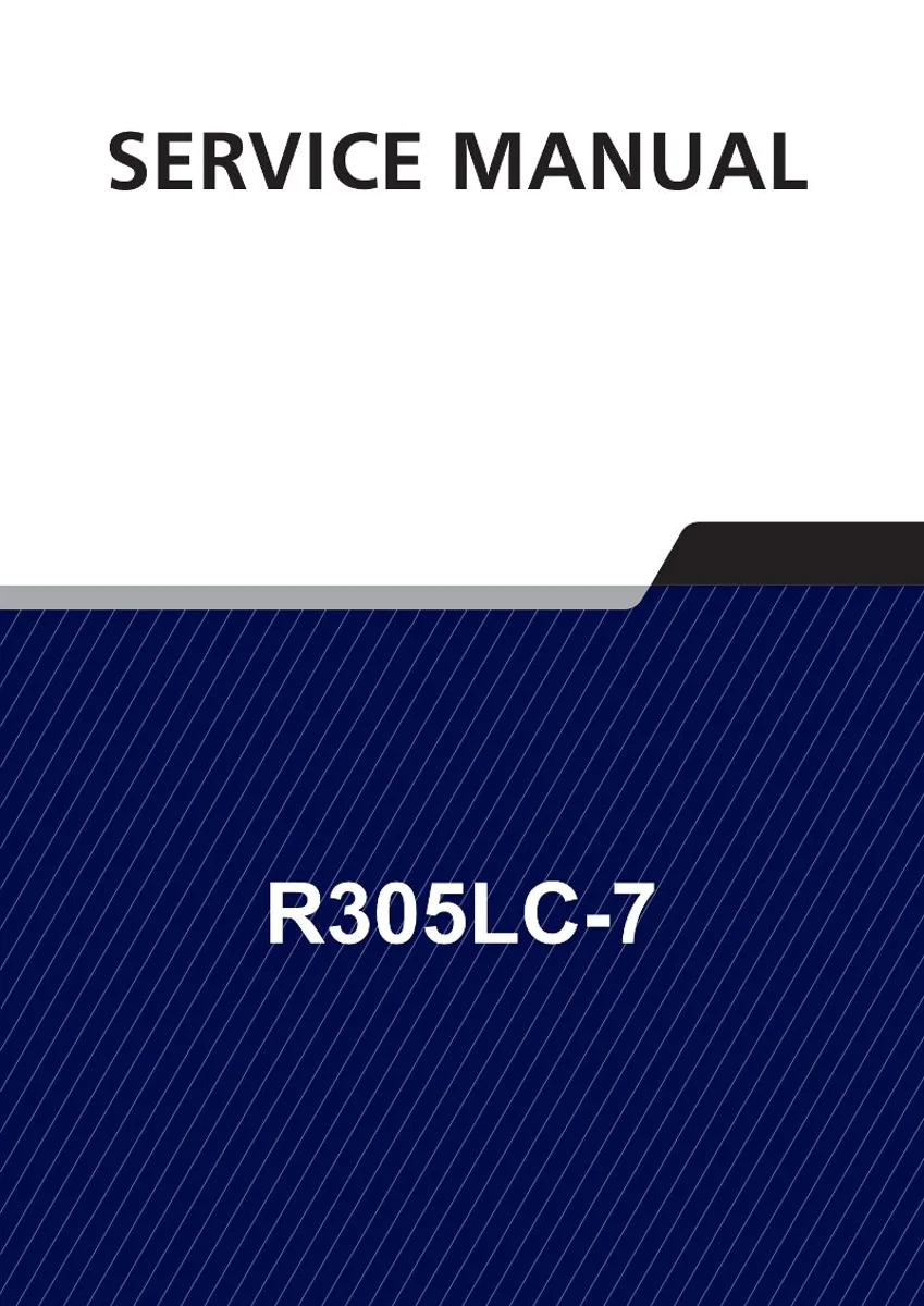 HYUNDAI R305LC-7 Crawler Excavator Service Manual | PDF | Instant Download