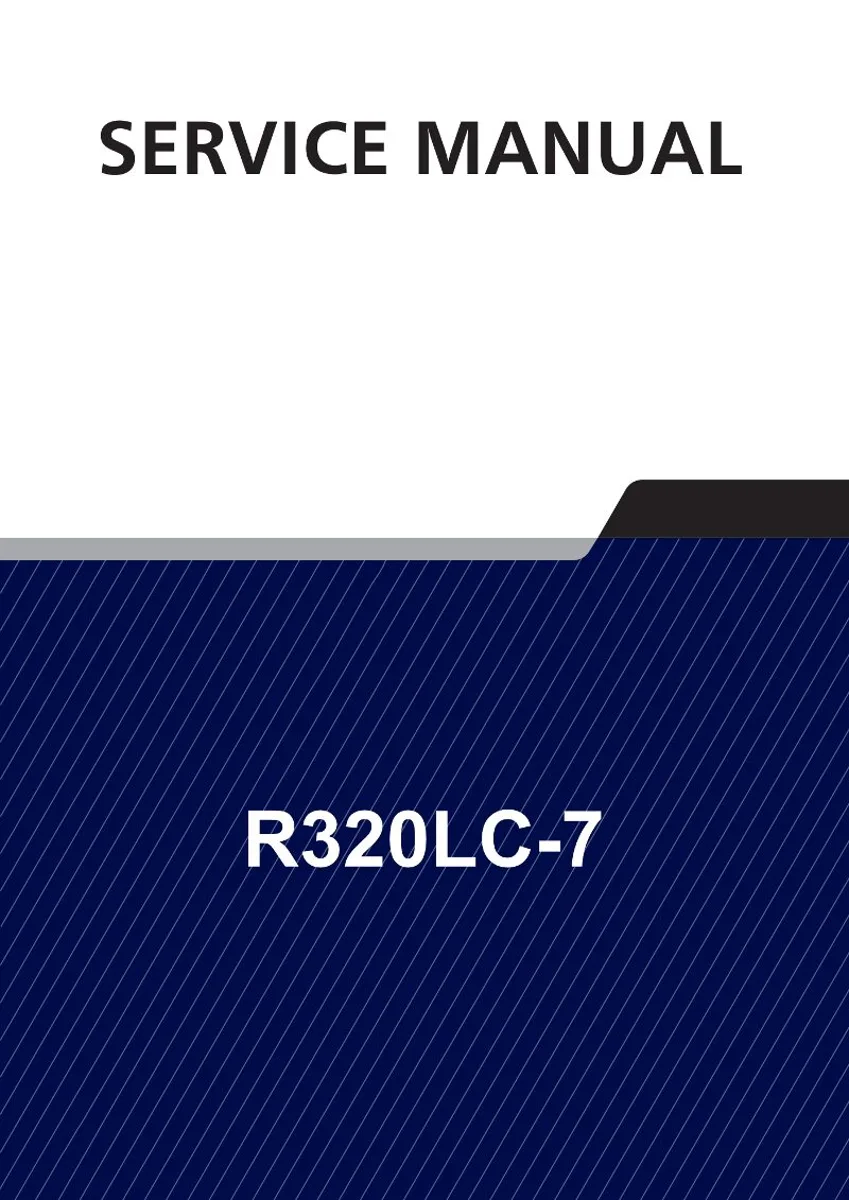 HYUNDAI R320LC-7 Crawler Excavator Service Manual | PDF | Instant Download