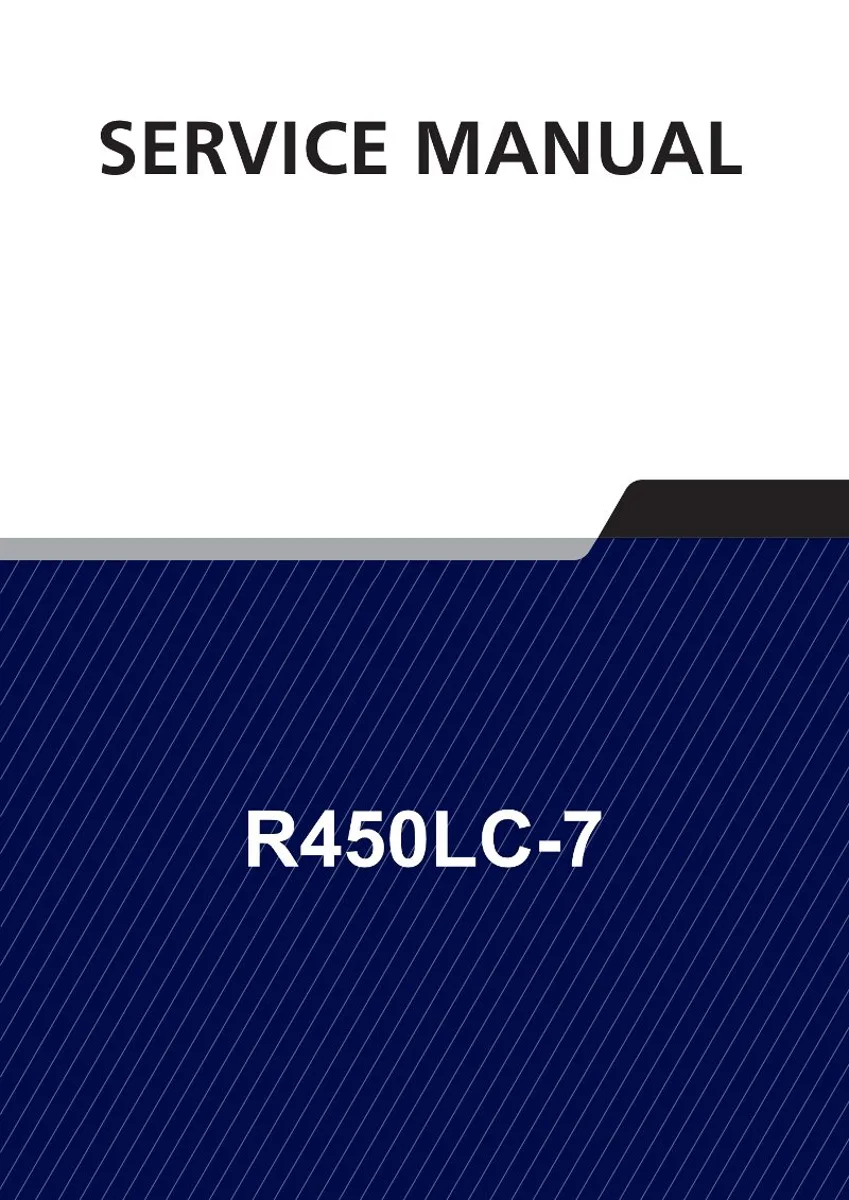 HYUNDAI R450LC-7 Crawler Excavator Service Manual | PDF | Instant Download