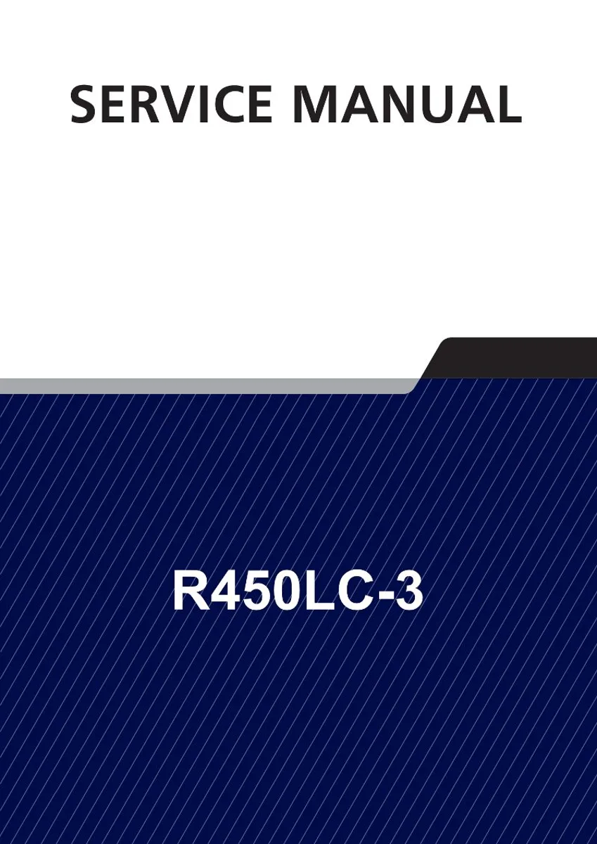 HYUNDAI R450LC-3 Crawler Excavator Service Manual | PDF | Instant Download