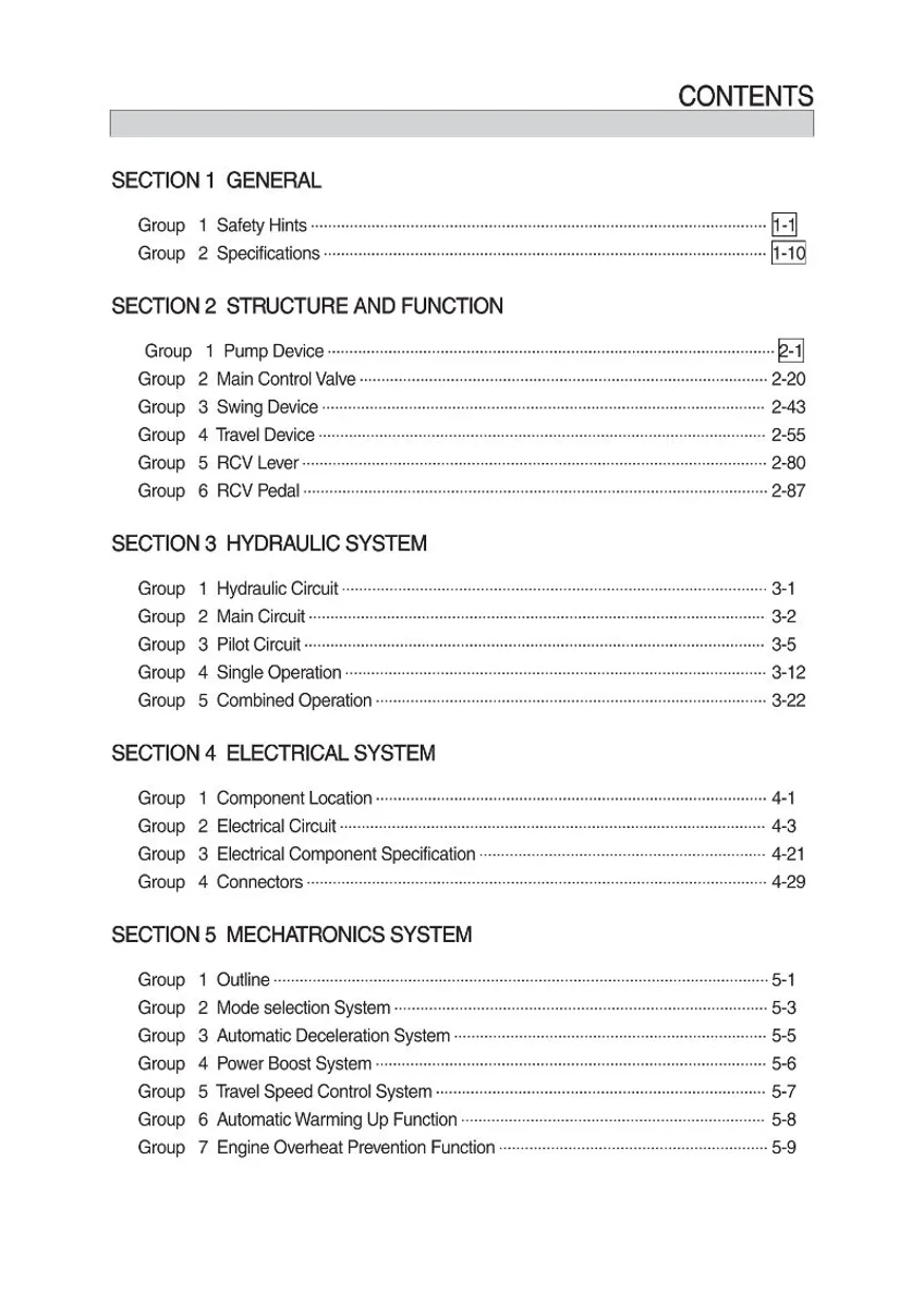 HYUNDAI R140L (Smart Plus) Crawler Excavator Service Manual | PDF | Instant Download