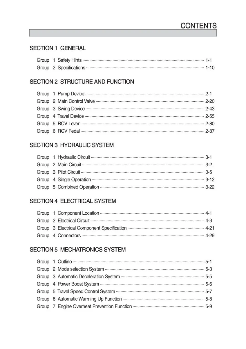 HYUNDAI R140LC-9 Crawler Excavator Service Manual | PDF | Instant Download