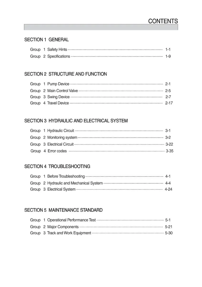 HYUNDAI HX55S Crawler Excavator Service Manual | PDF | Instant Download cover
