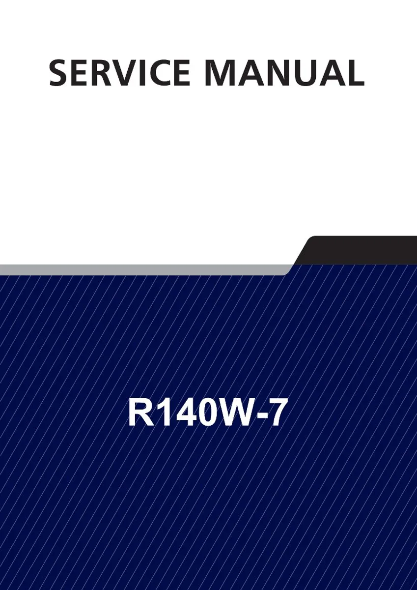 HYUNDAI R140W-7 Wheel Excavator Service Manual | PDF | Instant Download