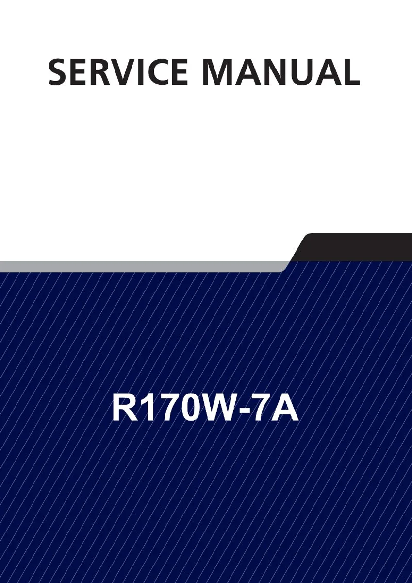 HYUNDAI R170W-7A Wheel Excavator Service Manual | PDF | Instant Download