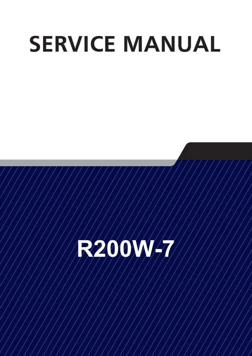 HYUNDAI R200W-7 Wheel Excavator Service Manual | PDF | Instant Download