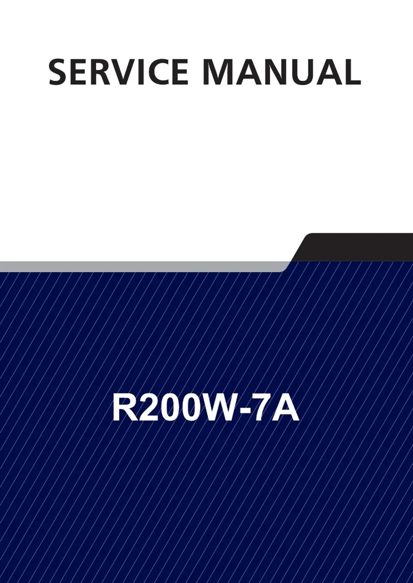 HYUNDAI R200W-7A Wheel Excavator Service Manual | PDF | Instant Download