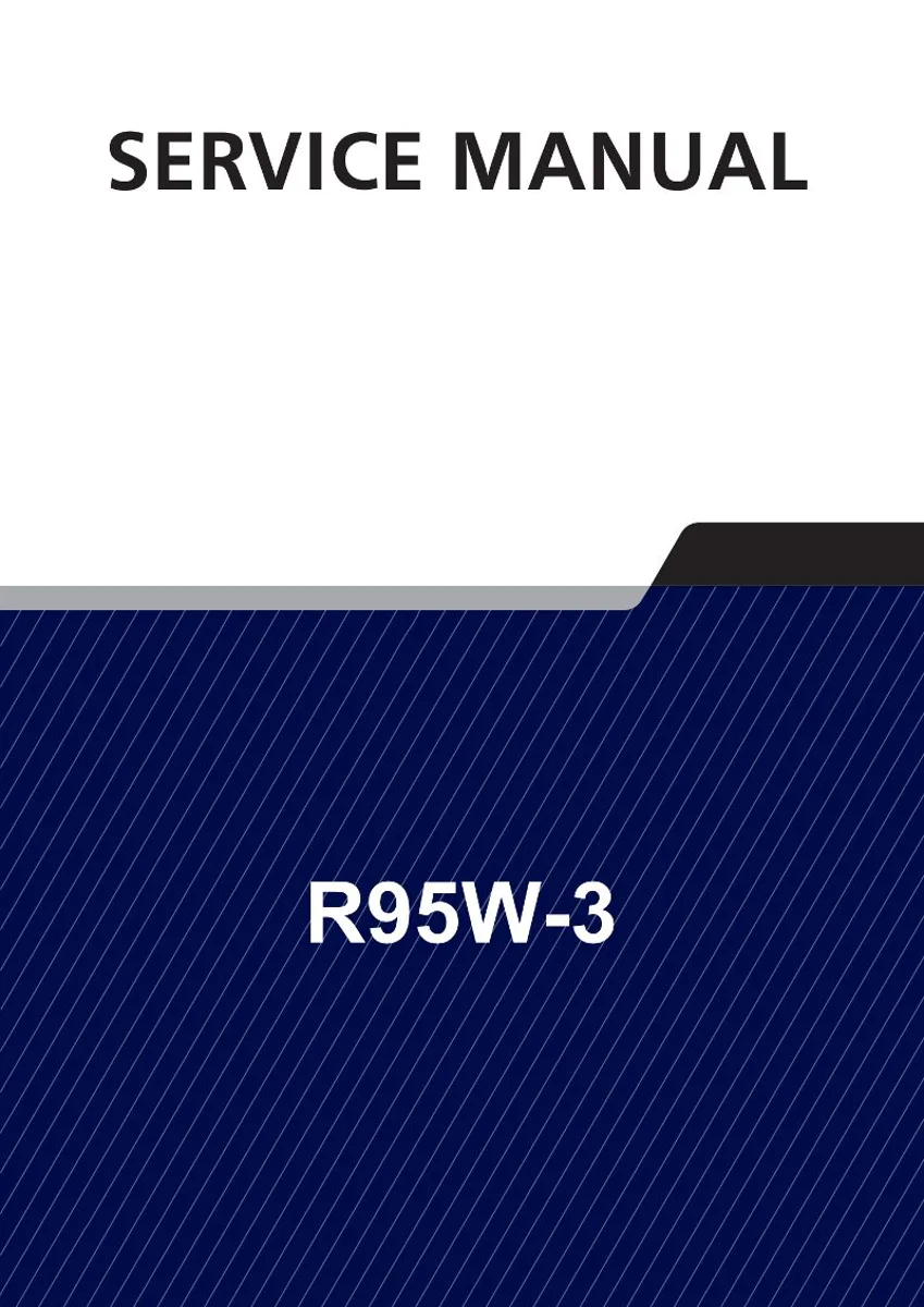 HYUNDAI R95W-3 Wheel Excavator Service Manual | PDF | Instant Download