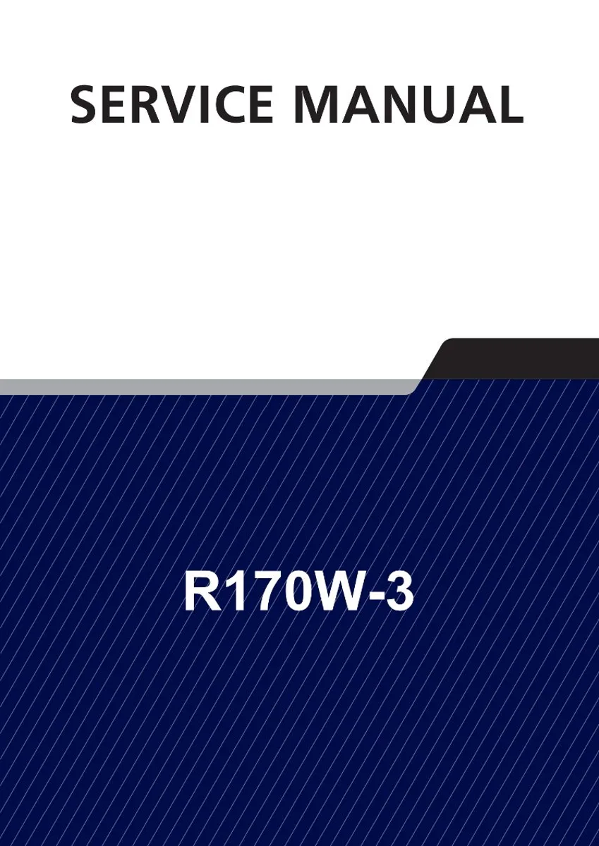 HYUNDAI R170W-3 Wheel Excavator Service Manual | PDF | Instant Download