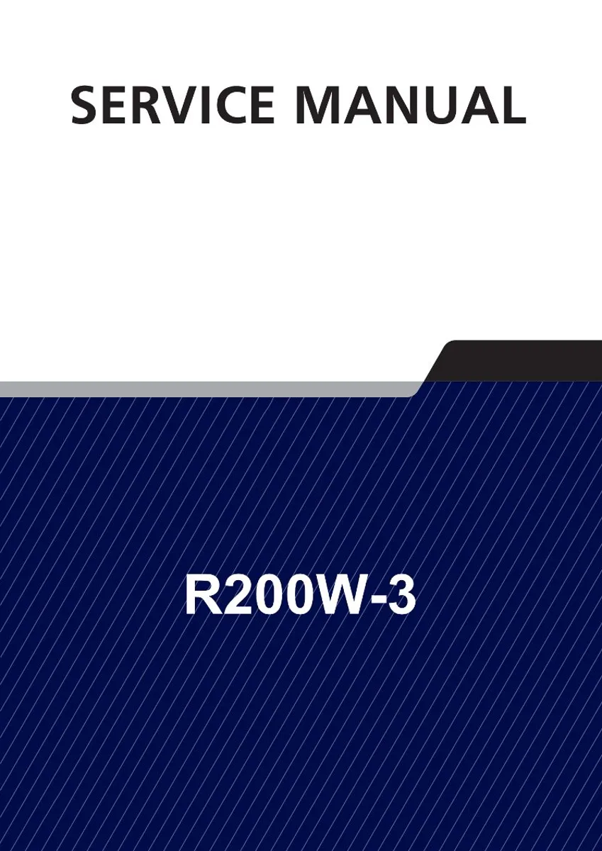 HYUNDAI R200W-3 Wheel Excavator Service Manual | PDF | Instant Download