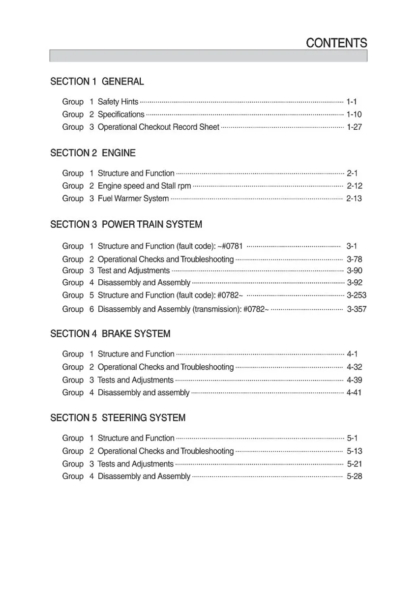 HYUNDAI HL955A/HD/HL955ATM Wheel Loader Service Manual | PDF | Instant Download