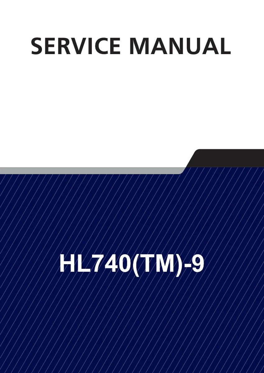 HYUNDAI HL740(TM)-9 Wheel Loader Service Manual | PDF | Instant Download cover