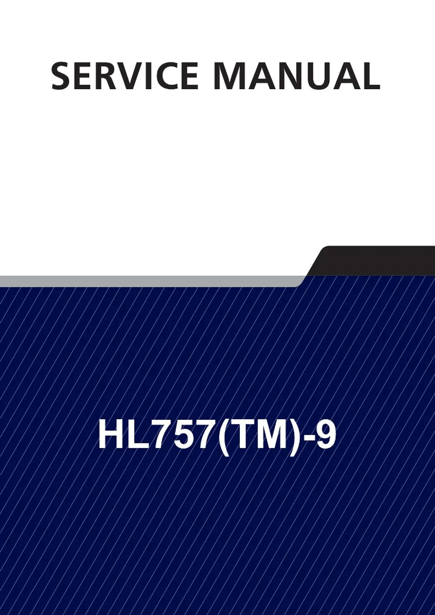 HYUNDAI HL757(TM)-9 Wheel Loader Service Manual | PDF | Instant Download cover