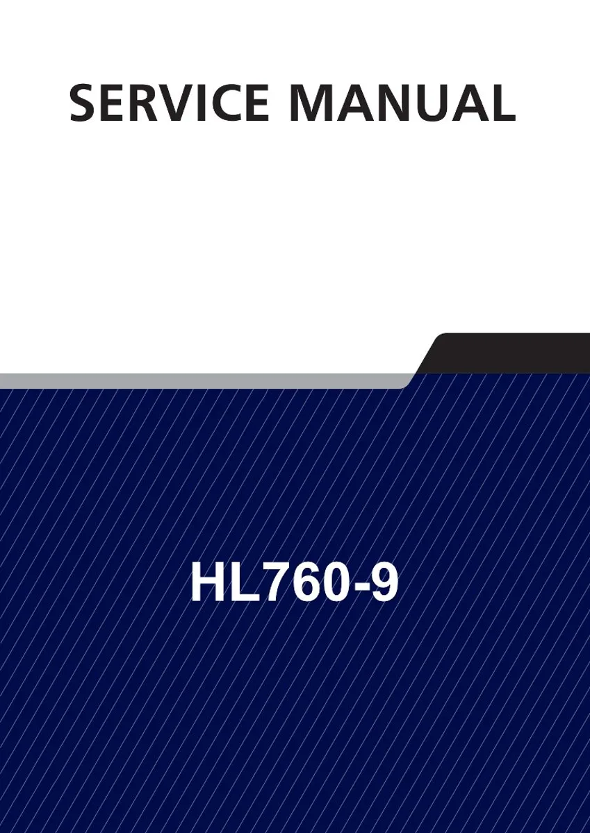 HYUNDAI HL760-9 Wheel Loader Service Manual | PDF | Instant Download cover