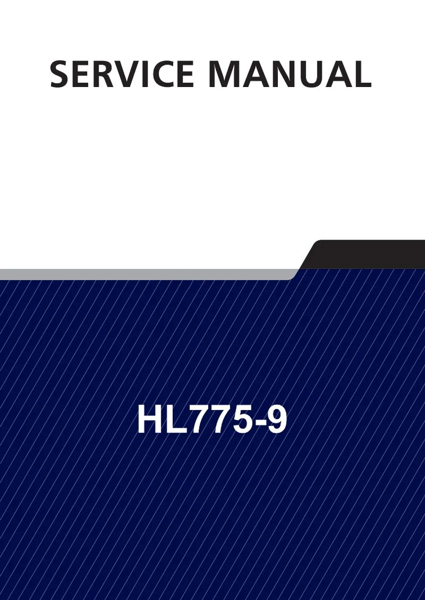 HYUNDAI HL775-9 Wheel Loader Service Manual | PDF | Instant Download cover