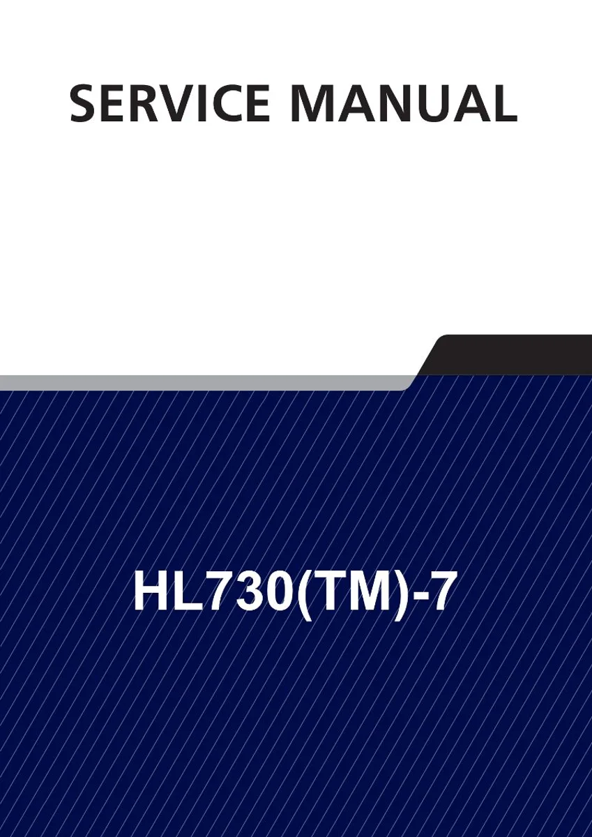 HYUNDAI HL730(TM)-7 Wheel Loader Service Manual | PDF | Instant Download cover