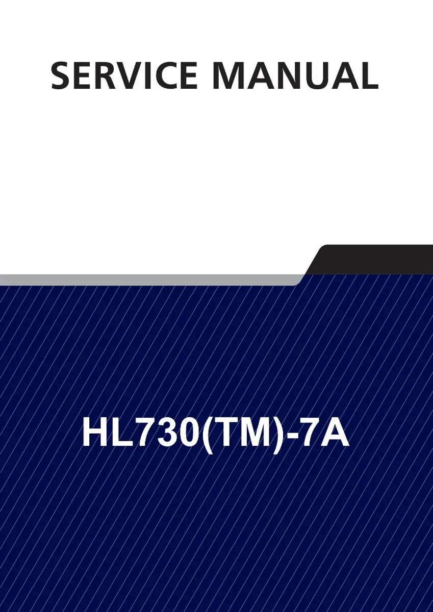 HYUNDAI HL730(TM)-7A Wheel Loader Service Manual | PDF | Instant Download cover