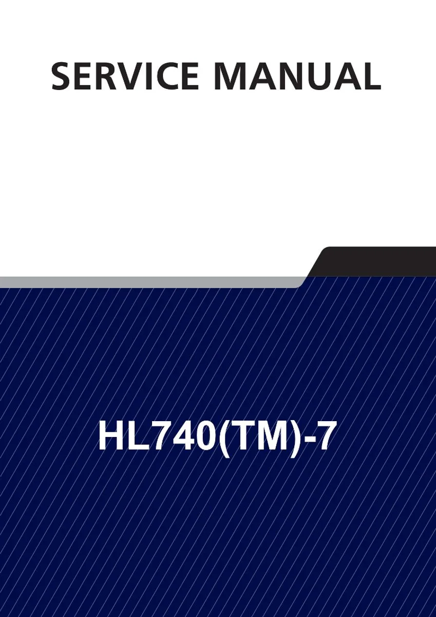 HYUNDAI HL740(TM)-7 Wheel Loader Service Manual | PDF | Instant Download cover