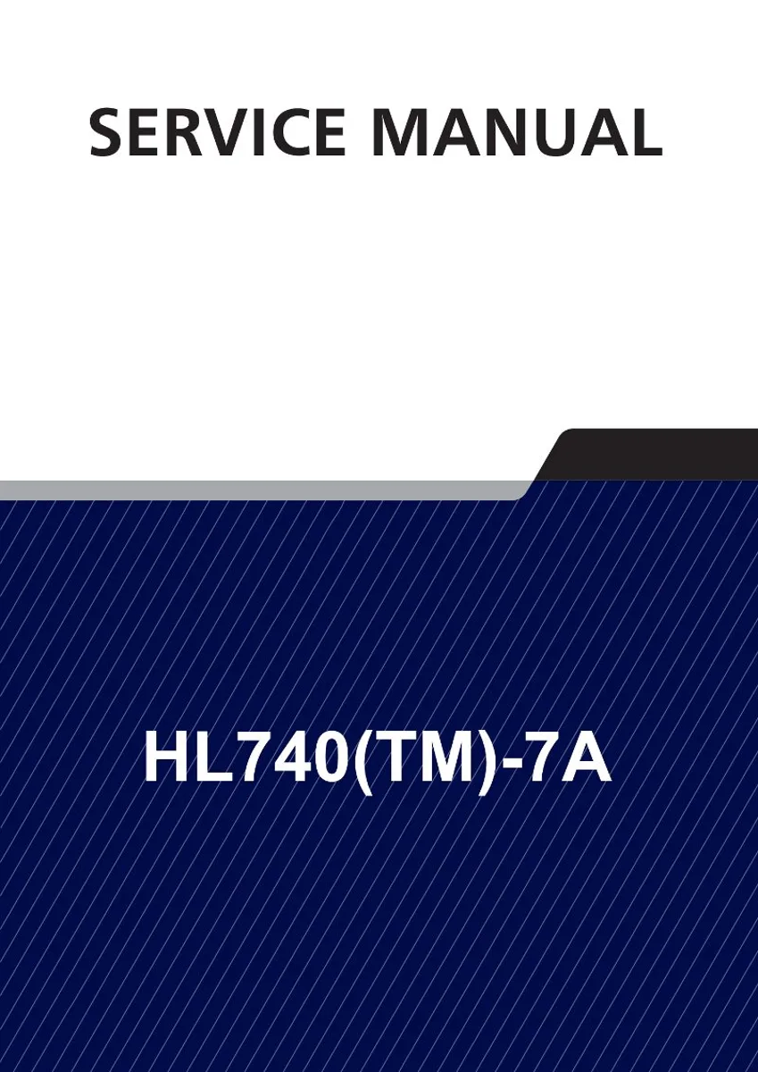 HYUNDAI HL740(TM)-7A Wheel Loader Service Manual | PDF | Instant Download cover