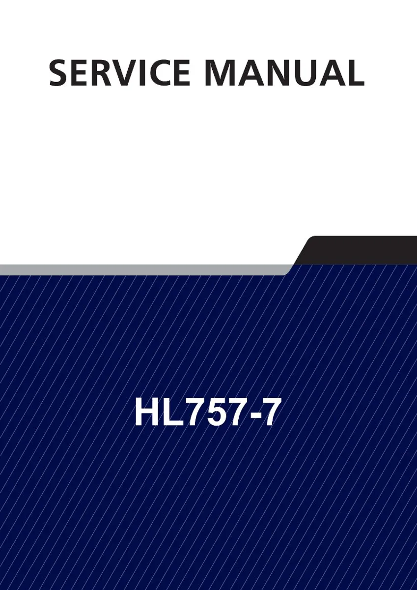 HYUNDAI HL757-7 Wheel Loader Service Manual | PDF | Instant Download cover