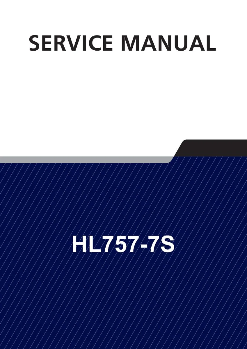 HYUNDAI HL757-7S Wheel Loader Service Manual | PDF | Instant Download cover