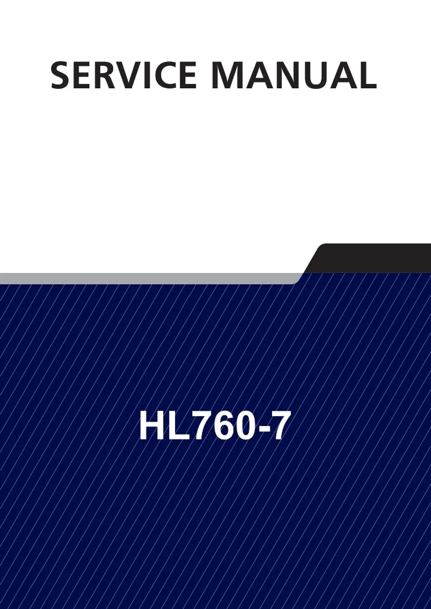 HYUNDAI HL760-7 Wheel Loader Service Manual | PDF | Instant Download cover