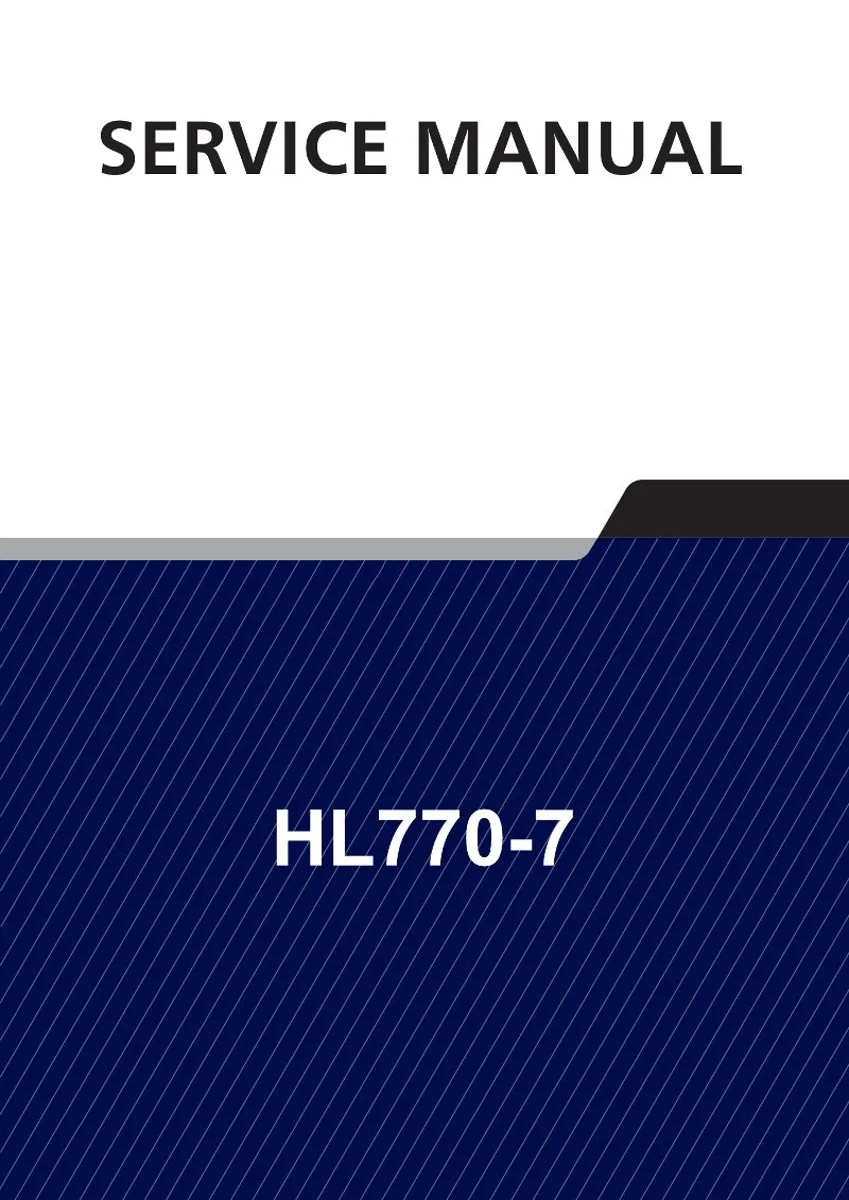 HYUNDAI HL770-7 Wheel Loader Service Manual | PDF | Instant Download cover