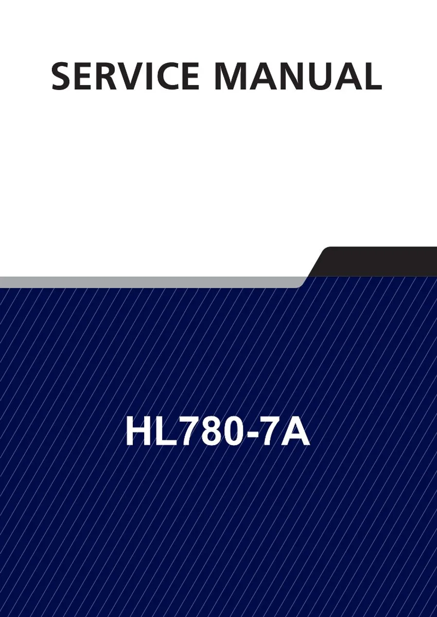HYUNDAI HL780-7A Wheel Loader Service Manual | PDF | Instant Download cover