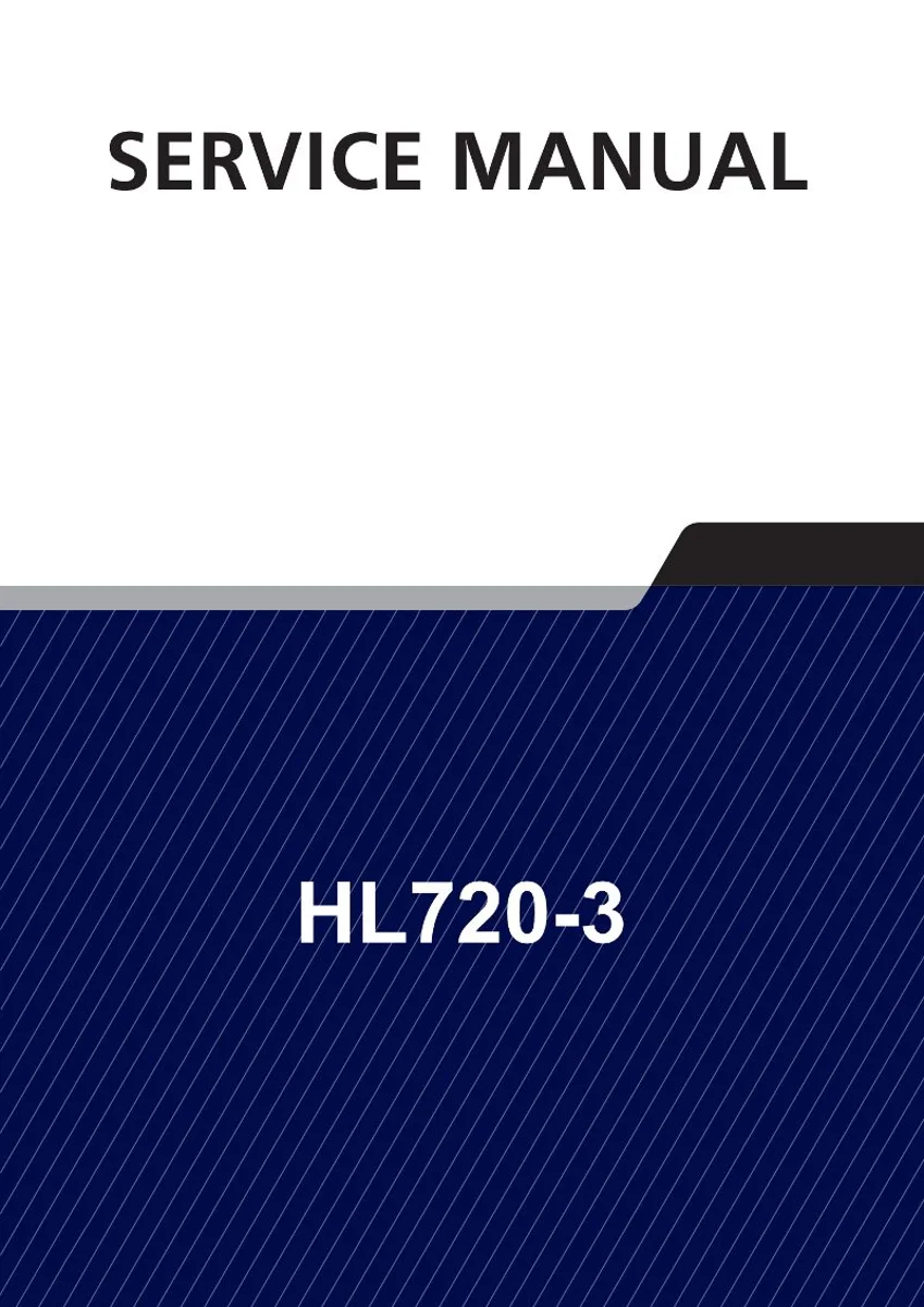 HYUNDAI HL720-3 Wheel Loader Service Manual | PDF | Instant Download cover