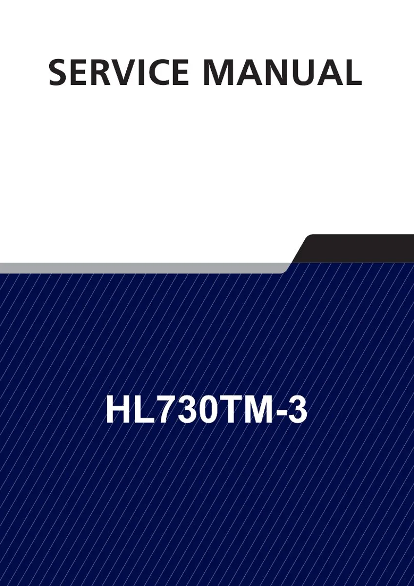 HYUNDAI HL730TM-3 Wheel Loader Service Manual | PDF | Instant Download cover