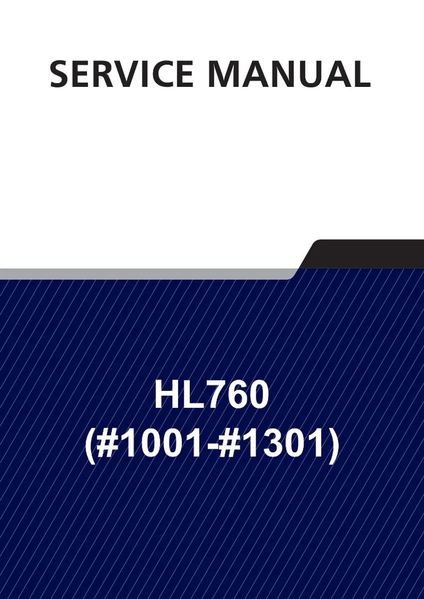 HYUNDAI HL760 (#1001-#1301) Wheel Loader Service Manual | PDF | Instant Download cover