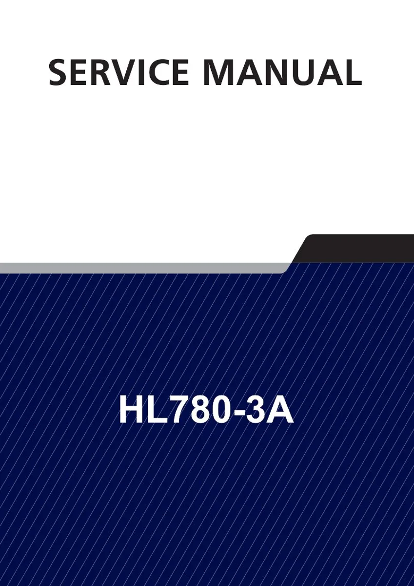HYUNDAI HL780-3A Wheel Loader Service Manual | PDF | Instant Download cover