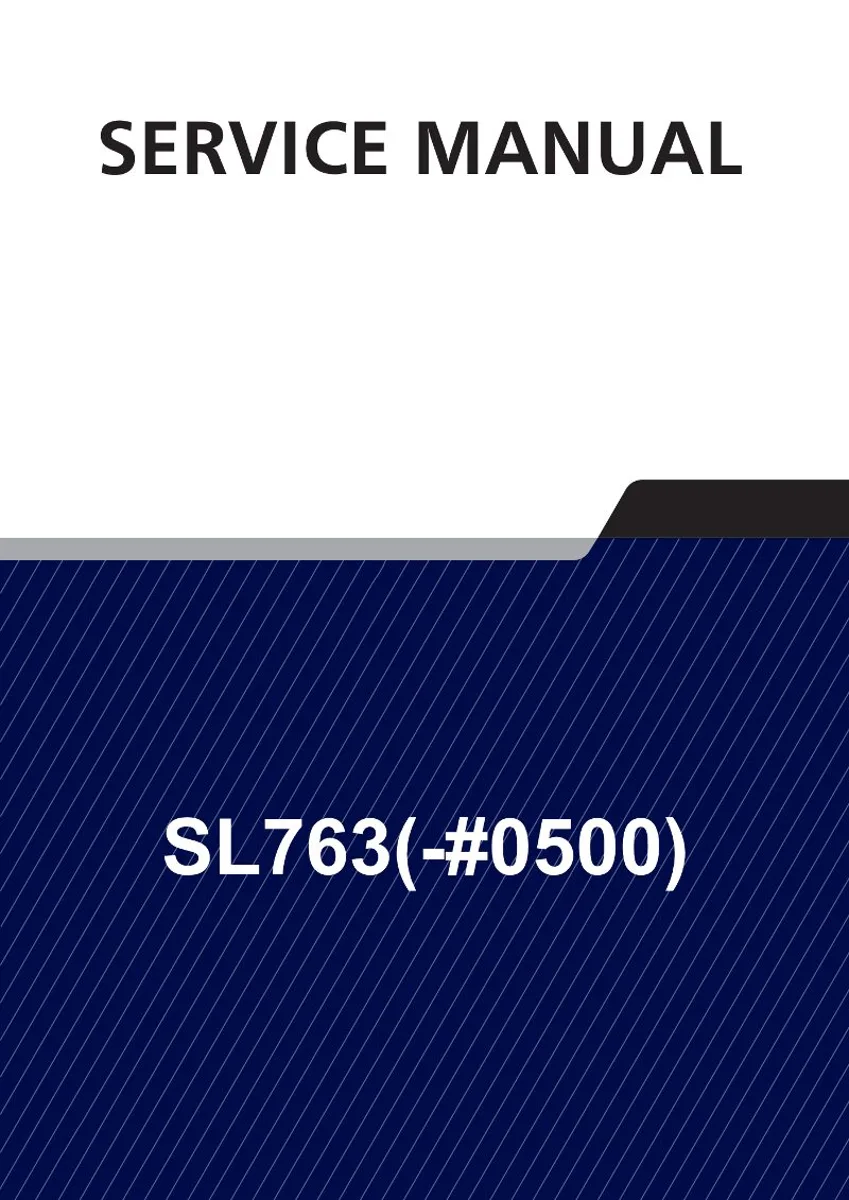 HYUNDAI SL763(-#0500) Wheel Loader Service Manual | PDF | Instant Download cover