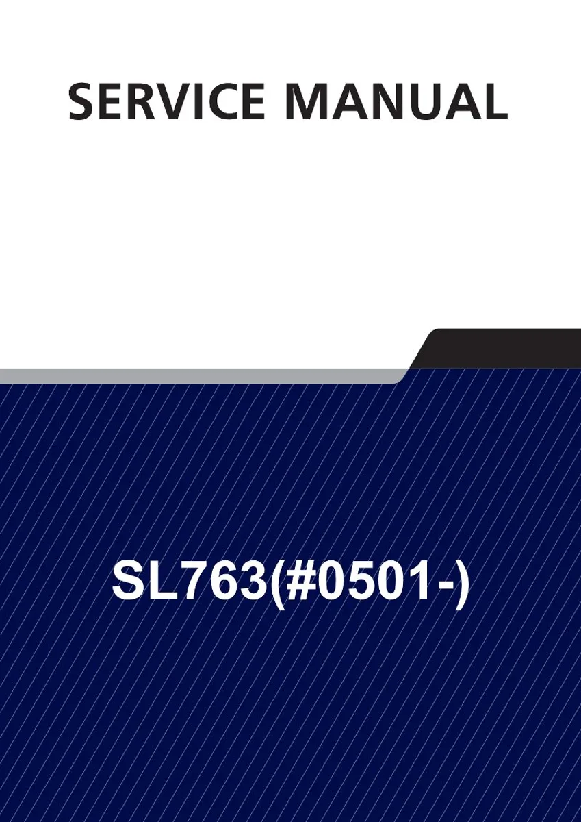 HYUNDAI SL763(#0501-) Wheel Loader Service Manual | PDF | Instant Download cover