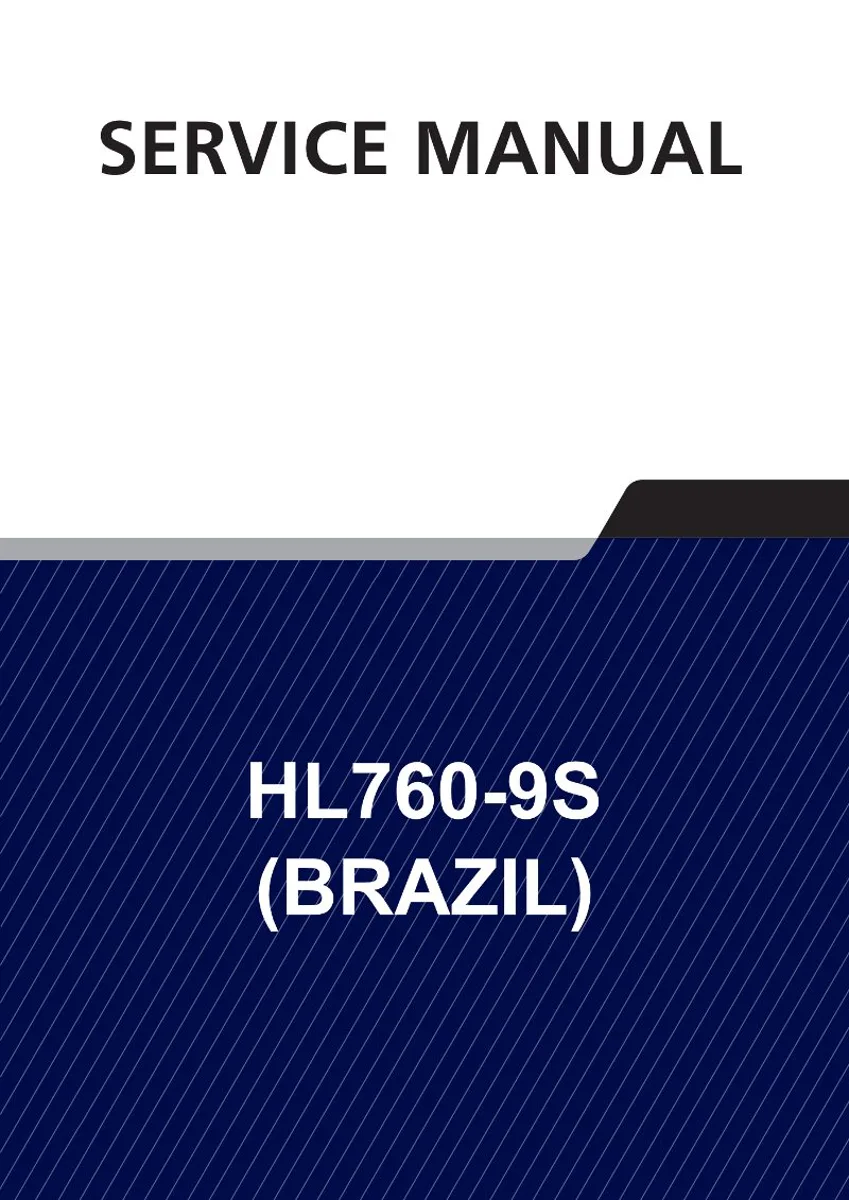 HYUNDAI HL760-9S (Brazil) Wheel Loader Service Manual | PDF | Instant Download cover