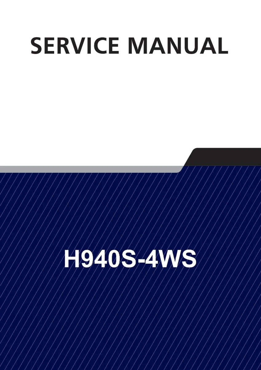 HYUNDAI H940S-4WS Backhoe Loader Service Manual | PDF | Instant Download