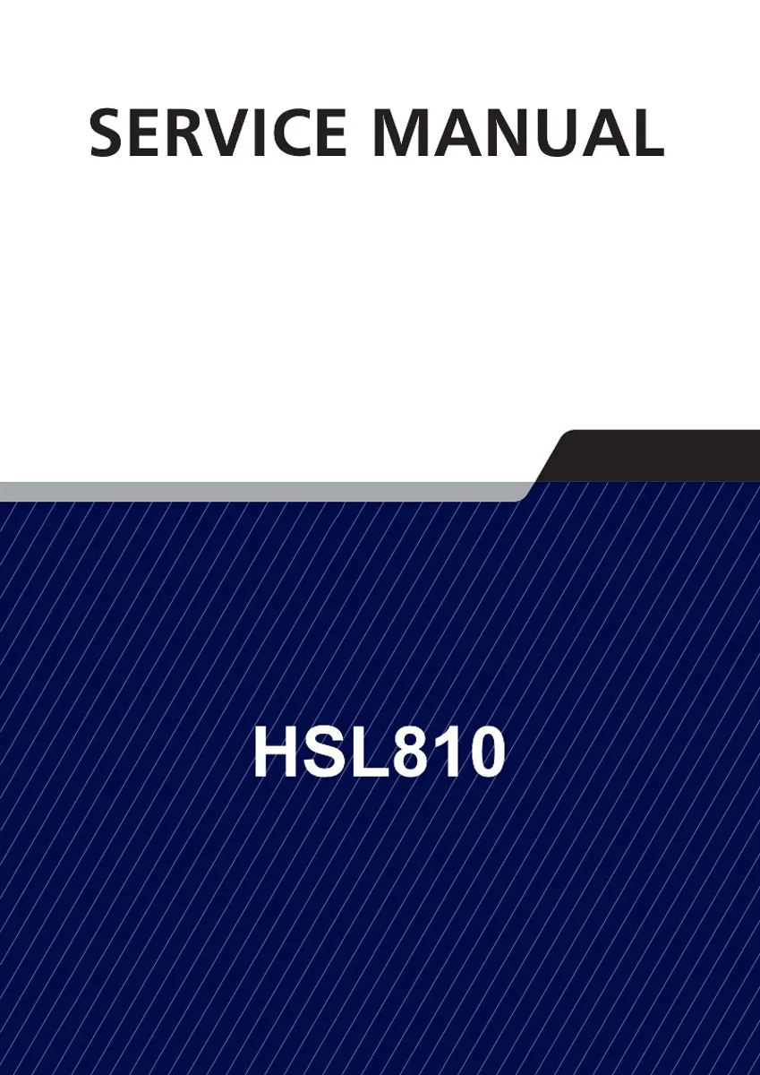 HYUNDAI HSL810 Skid Steer Loader Service Manual | PDF | Instant Download