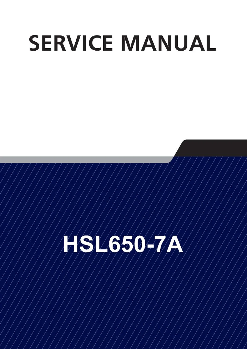 HYUNDAI HSL650-7A Skid Steer Loader Service Manual | PDF | Instant Download