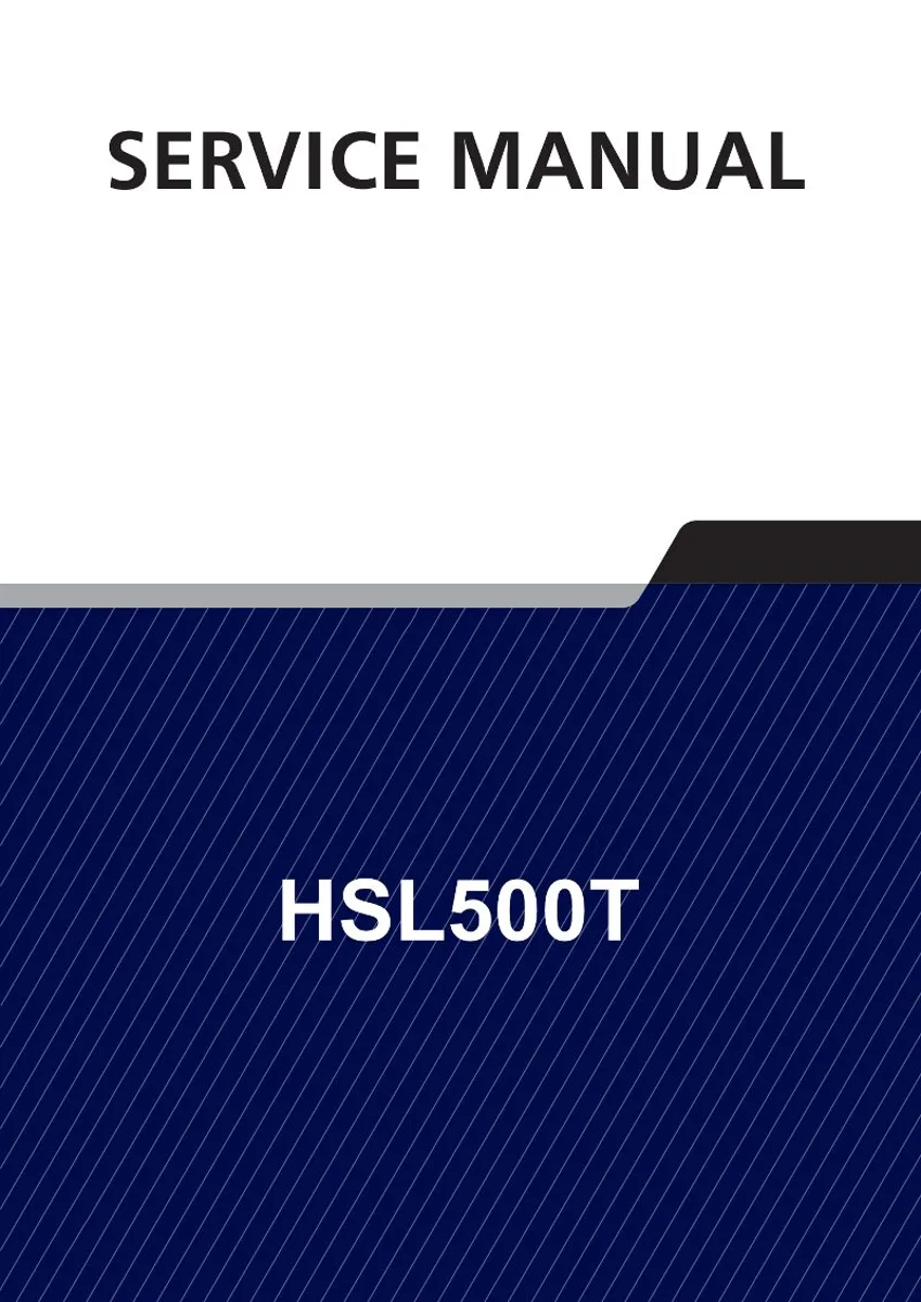 HYUNDAI HSL500T Skid Steer Loader Service Manual | PDF | Instant Download