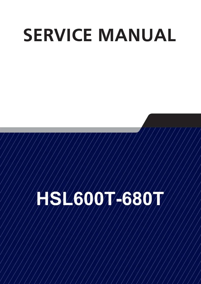 HYUNDAI HSL600T-680T Skid Steer Loader Service Manual | PDF | Instant Download