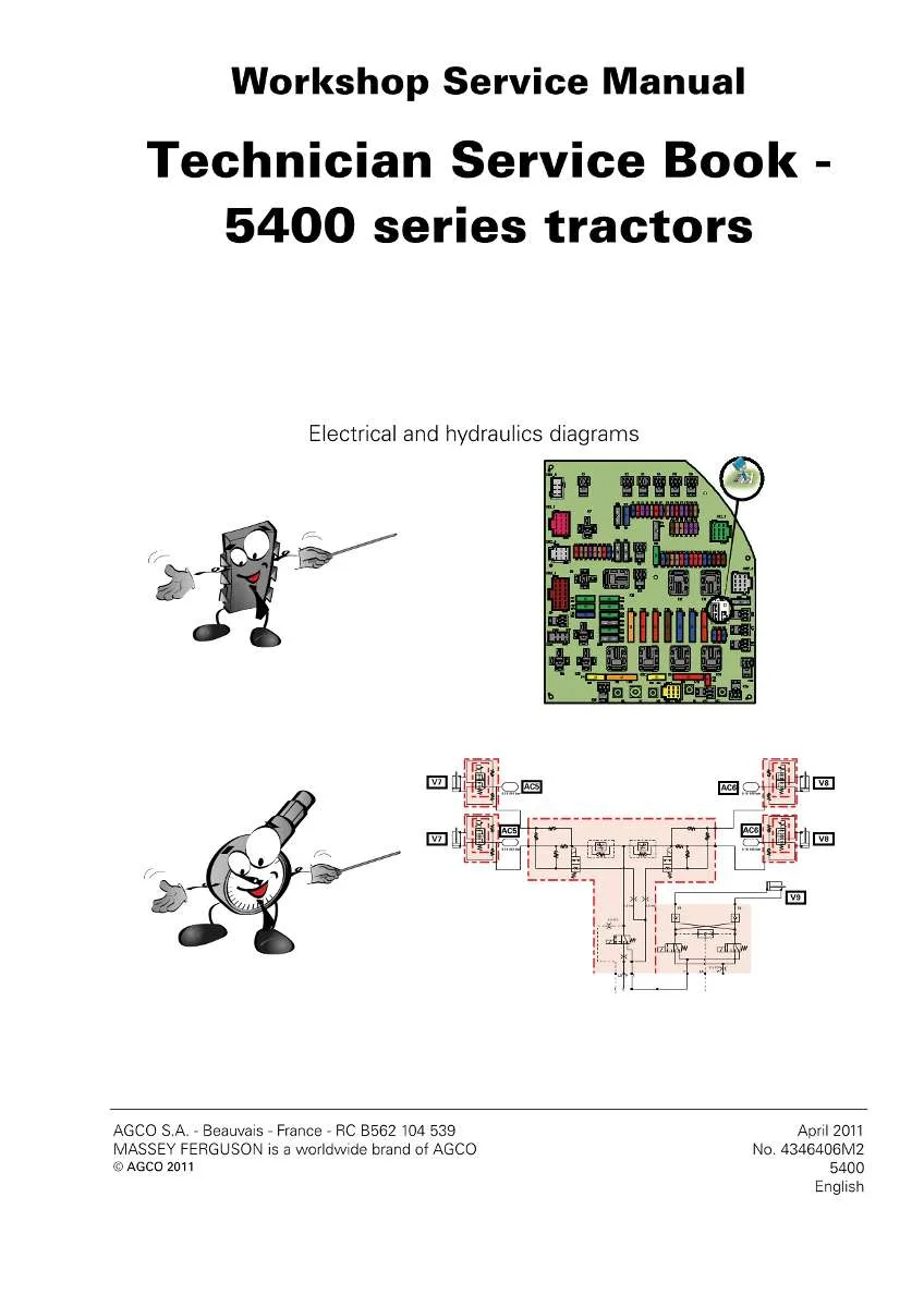 Massey Ferguson Tractor 5400 Series Service Manual | Instant PDF Download
