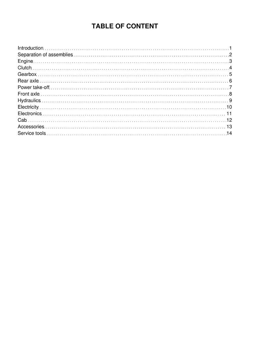 Massey Ferguson Tractor 5600 Series (Models 5608 - 5613) Service Manual | Instant PDF Download