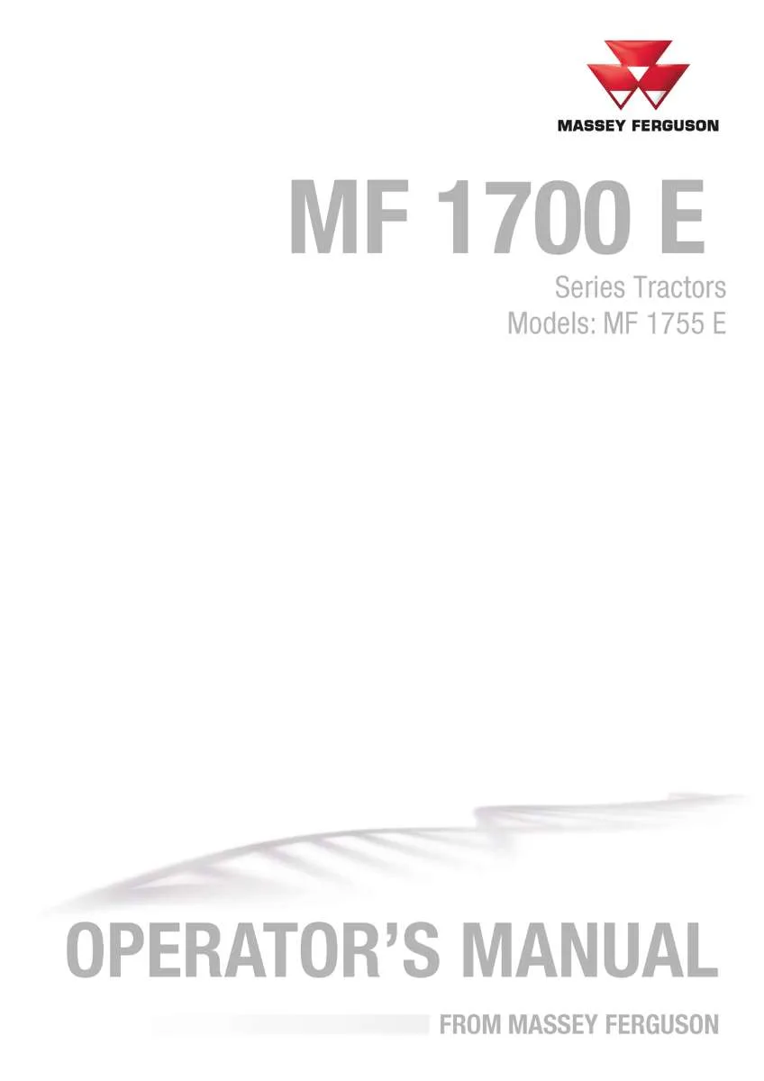 Massey ferguson Mf 1755 e Tractor Service Manual PDF | Workshop Repair | Instant Download