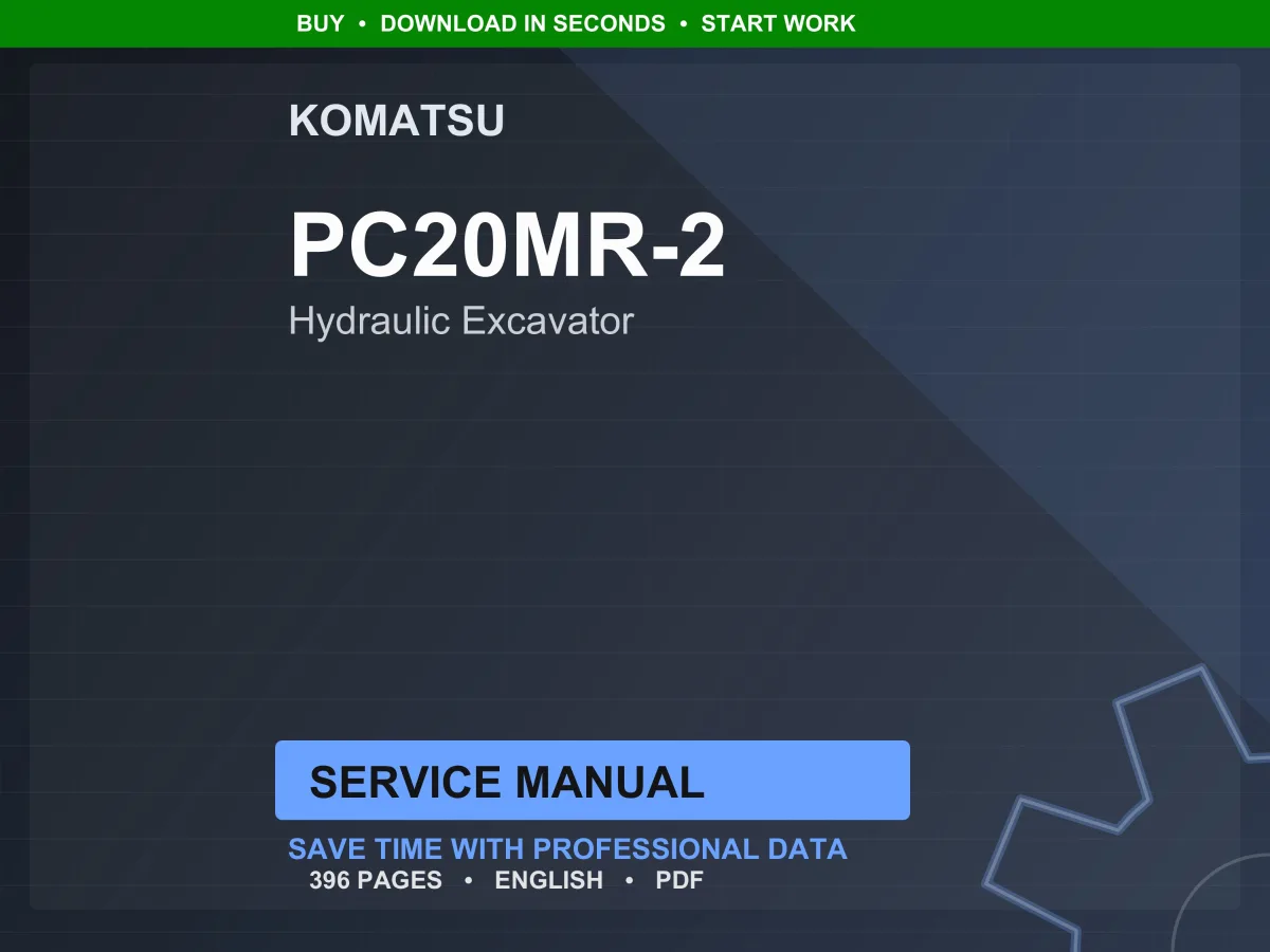 Komatsu GALEO PC20MR-2 Hydraulic Excavator Service Manual PDF