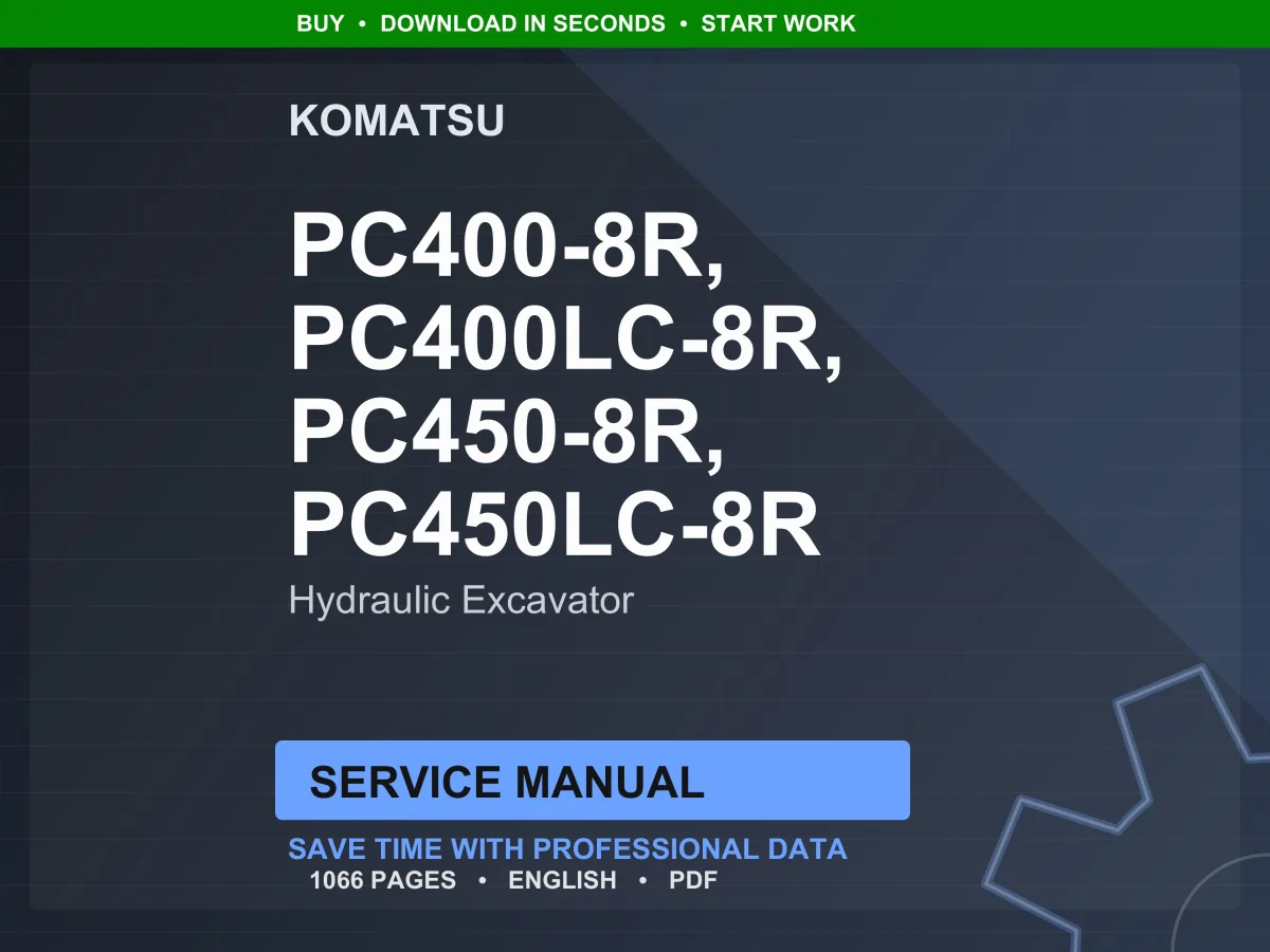 Komatsu PC400 PC450 Hydraulic Excavator Service Manual PDF